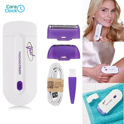 Rechargeable Instant & Painless Hair Remover with Sensa-Light – For Face & Body